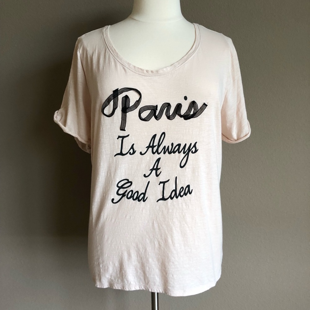 Lane Bryant Pink Graphic Tee, Size 22/24